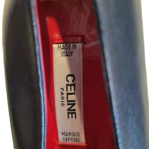 Celine: Burgundy Patent – INEZ Celine Leather Heels Size 38.5
